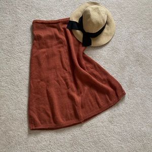 Vintage Rust knit skirt S